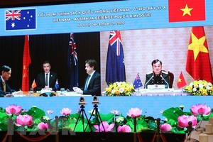 第四次越南-澳大利亞國防政策對話視像會議。（圖源：越通社）