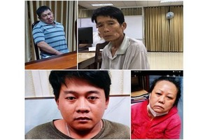 被抓獲的四名販毒嫌犯。（圖源：警方提供）