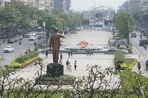 圖為第一郡阮惠步行街。（圖源：明軍）