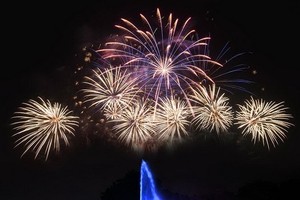 蓮潭公園今晚推出音樂噴泉煙花秀。