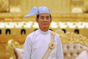 緬甸總統吳溫敏。（圖源：AFP）