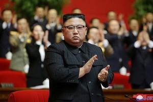 金正恩在朝鮮勞動黨第八次代表大會上被推舉為總書記。（圖源：朝中社）