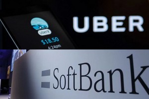 日本軟銀集團旗下Vision Fund已經出售部分Uber 股份，價值約20億美元。（圖源：互聯網）