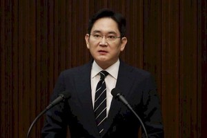 韓國三星集團繼承人李在鎔(圖)涉嫌行賄案遭判2年半徒刑。（圖源：推特）