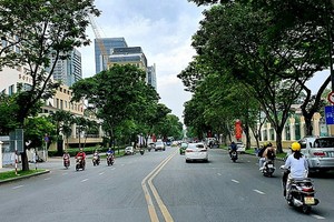 第一郡黎筍街施行電網地下化後街道面貌顯得更美觀。（圖源：清明）