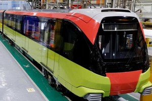 河內地鐵３號線列車一瞥。（圖源：英強）