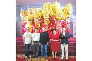 仁義堂龍獅團龍獅點睛開光典禮。