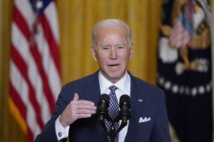 美國總統拜登在慕尼黑安全會議上發表講話。（圖源：Getty Images）