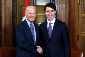 美國總統拜登（左）與加拿大總理杜魯多。（圖源：Getty Images）