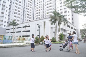 平政縣某社會住房項目的綠化公共空間。