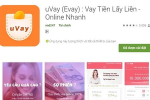 放高利貸的UVAY應用程式。（圖源：網頁截圖）