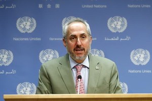 聯合國秘書長古特雷斯發言人迪雅里克。（圖源：新華社）