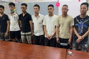 被捕的網上放高利貸團夥。（圖源：警方提供）