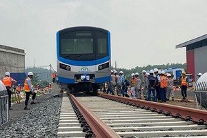 濱城-仙泉都市地鐵1號線建設項目已進入了尾聲階段。（圖源：國雄）