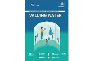 圖為 2021年《世界水發展報告》封面。（圖源：UNESCO）