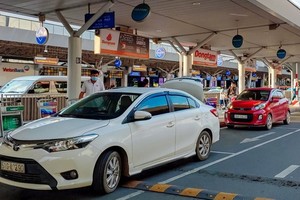 新山一機場網約車專道開通。（圖源：互聯網）
