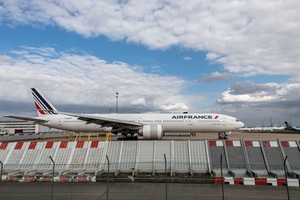 圖為在法國巴黎奧利機場拍攝的法航-荷航集團的飛機。（圖源：新華社）