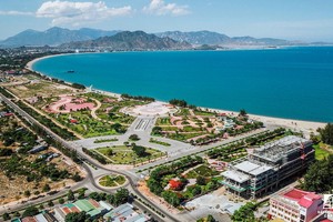 圖為寧順省潘朗-占婆塔市一瞥。（圖源：互聯網）