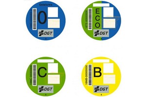 四種車輛環保標籤。（圖源：Getty Images）