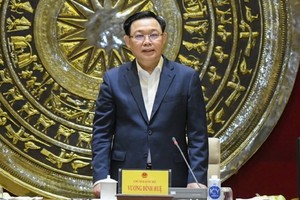 國會主席王廷惠在會議上致詞。（圖源：國陳）