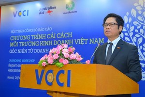 工商總會主席武進祿在會上發言。（圖源：冰珠）