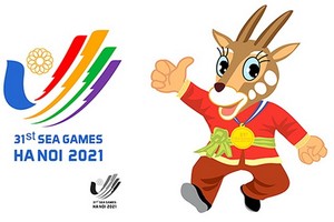 第卅一屆東南亞運動會的標誌和吉祥物。（圖源：互聯網）