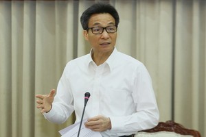 政府副總理武德膽主持會議並發表指導意見。（圖源：衛生部）