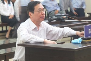 出庭受審的被告人武輝煌。（圖源：南英）