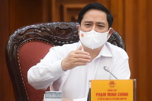 政府總理范明政在會上發表講話。（圖源：VGP）