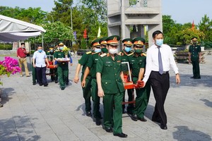 烈士骸骨追悼與改葬儀式現場。（圖源：進壹）