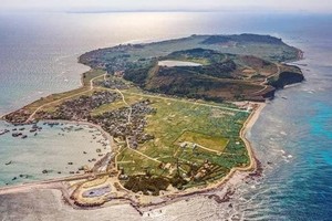 從高處俯瞰的李山島。（圖源：互聯網）