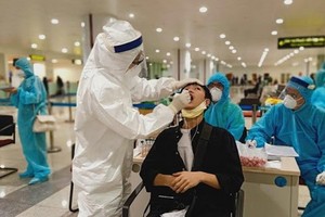 新冠肺炎採樣檢測。（圖源：衛生部）