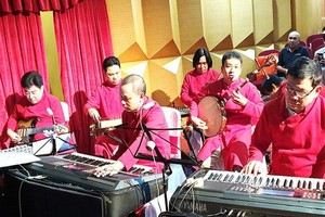 陳友莊改良劇團的樂隊。