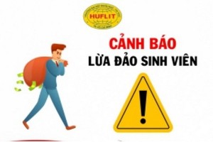 市外語與訊息學大學發出的防騙警告。（圖源：網站截圖）