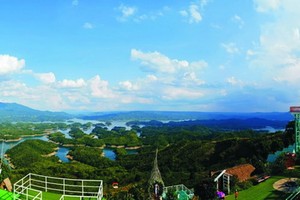 塔董生態旅遊區鳥瞰美好風光。