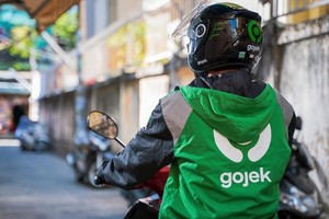 一名Gojek網約摩的。