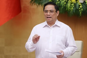 政府總理范明政主持會議。（圖源：越通社）