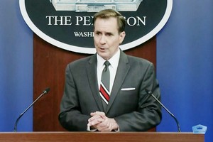 美國防部新聞發言人約翰·柯比。 （圖源： 視頻截圖）