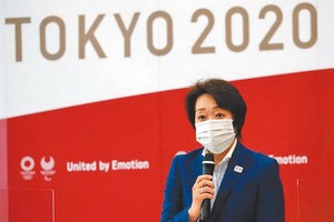 東京奧運組委會主席橋本聖子表示，東京奧運入場觀眾人數的上限定為1萬人。（圖源：路透社）