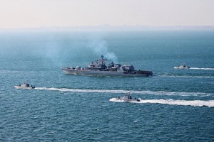 北約與烏克蘭在黑海舉行海上微風軍演。（圖源：推特）