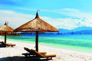 美麗的美溪海灘。