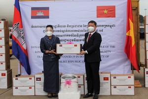 柬埔寨向本市贈送醫療物資