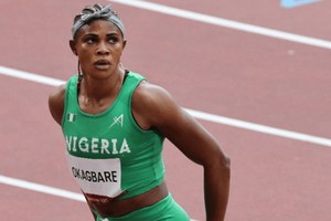 尼日利亞的短跑選手布萊辛-奧卡巴雷。（圖源：AFP）