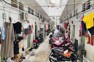 舊邑郡一個狹窄、人口密度高的出租房區正被封鎖。