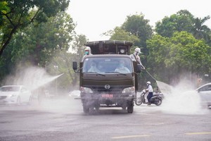 不可在戶外或向人體噴灑消毒劑