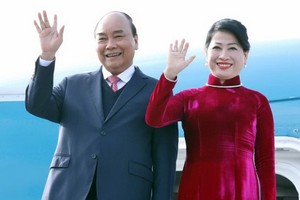 國家主席阮春福偕夫人將於本月9日對老撾進行正式友好訪問。（圖源：越通社）