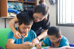 張老師和她的學生們。