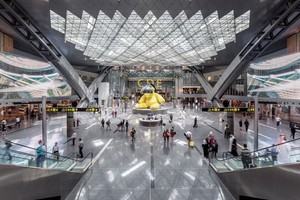 卡塔爾哈馬德國際機場一景。（圖源：互聯網）