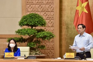 政府總理范明政會上致辭。（圖源：VGP）