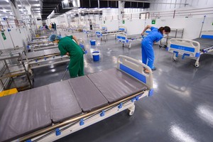 第14 號野戰醫院即將完工。（圖源：TTO）